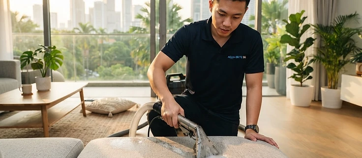Professional sofa cleaning at your home