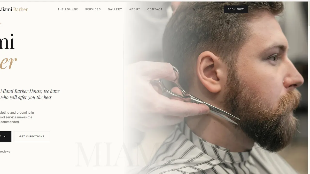 Barbershop Template template preview