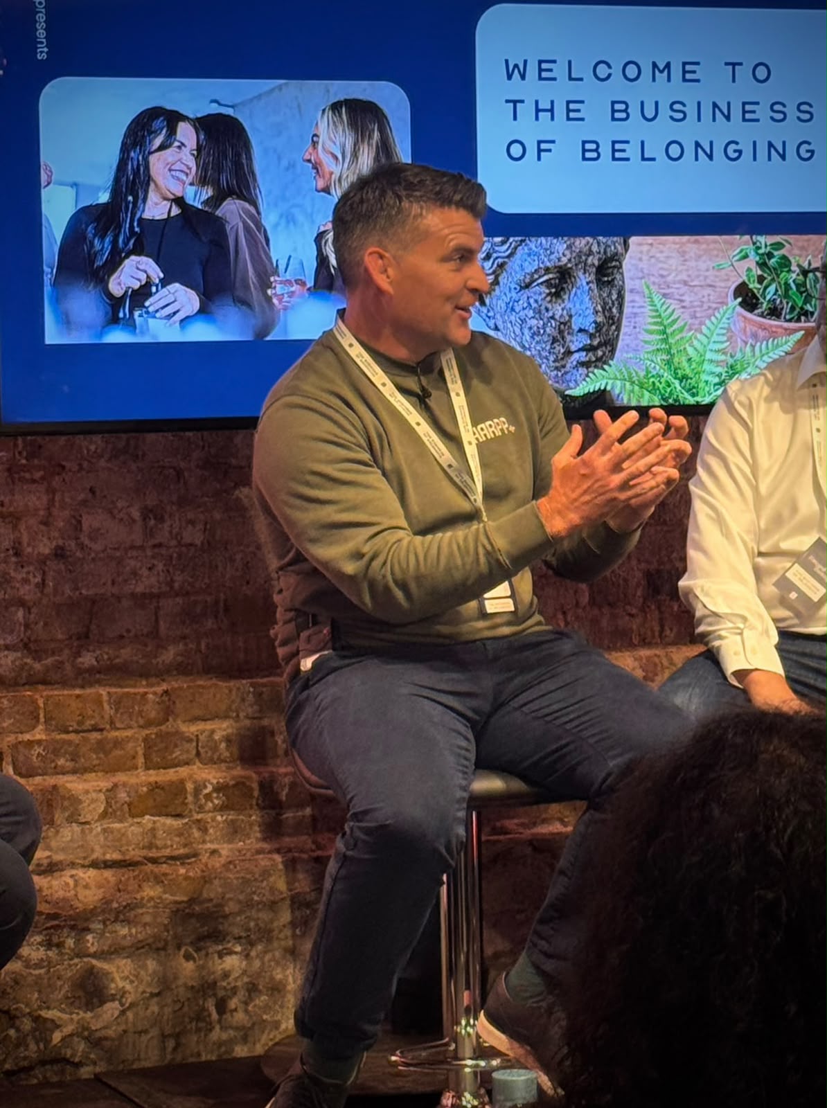 A HARPP talk on stage: The Business of Belonging