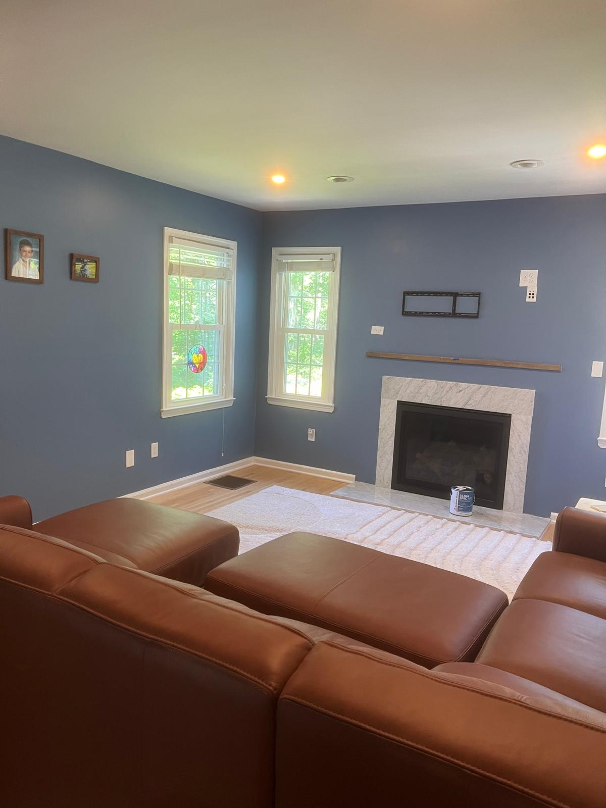 Slate-Blue Living Room