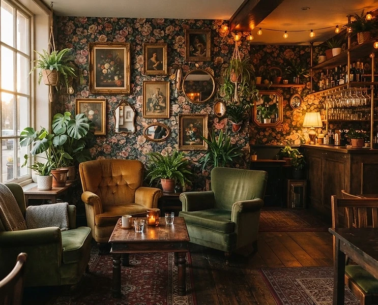Inside a Lounge — warm eclectic neighbourhood café bar