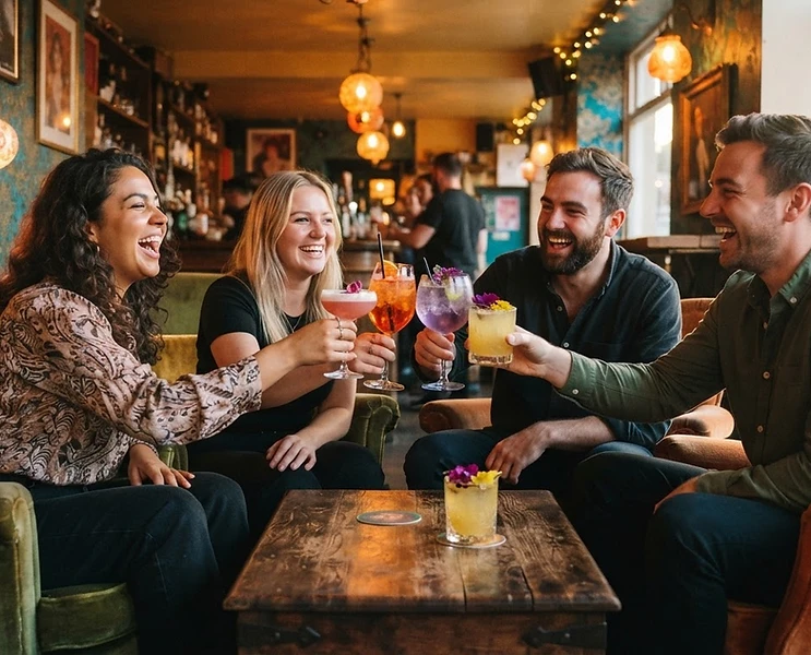 Inside a Lounge — warm eclectic neighbourhood café bar