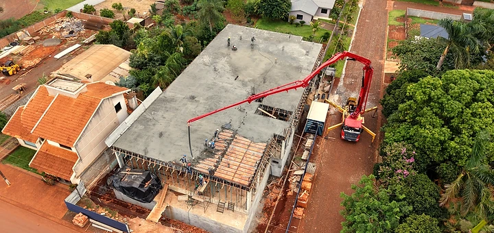 Vertido de losa con bomba articulada — Alto Paraná