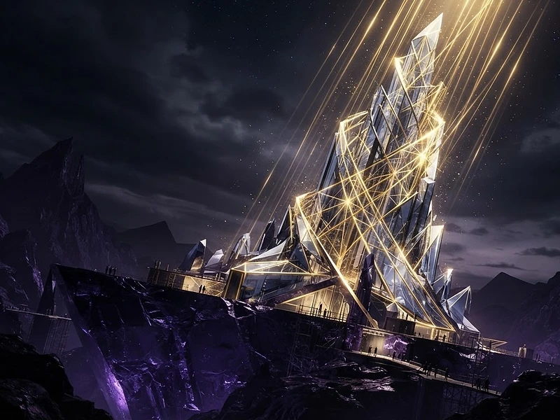 Architectural structure of light representing organizational readiness