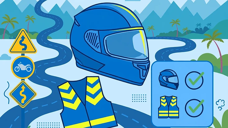 Equipo de protección obligatorio para motociclistas en Costa Rica