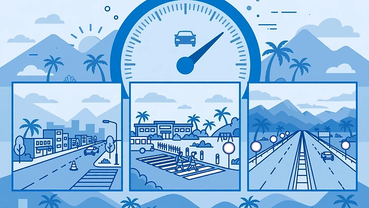 Velocidades máximas en Costa Rica: zona urbana, rural, escolar y autopista