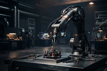 Robotické rameno při přesné výrobě – automatizace a umělá inteligence ve výrobě pružin