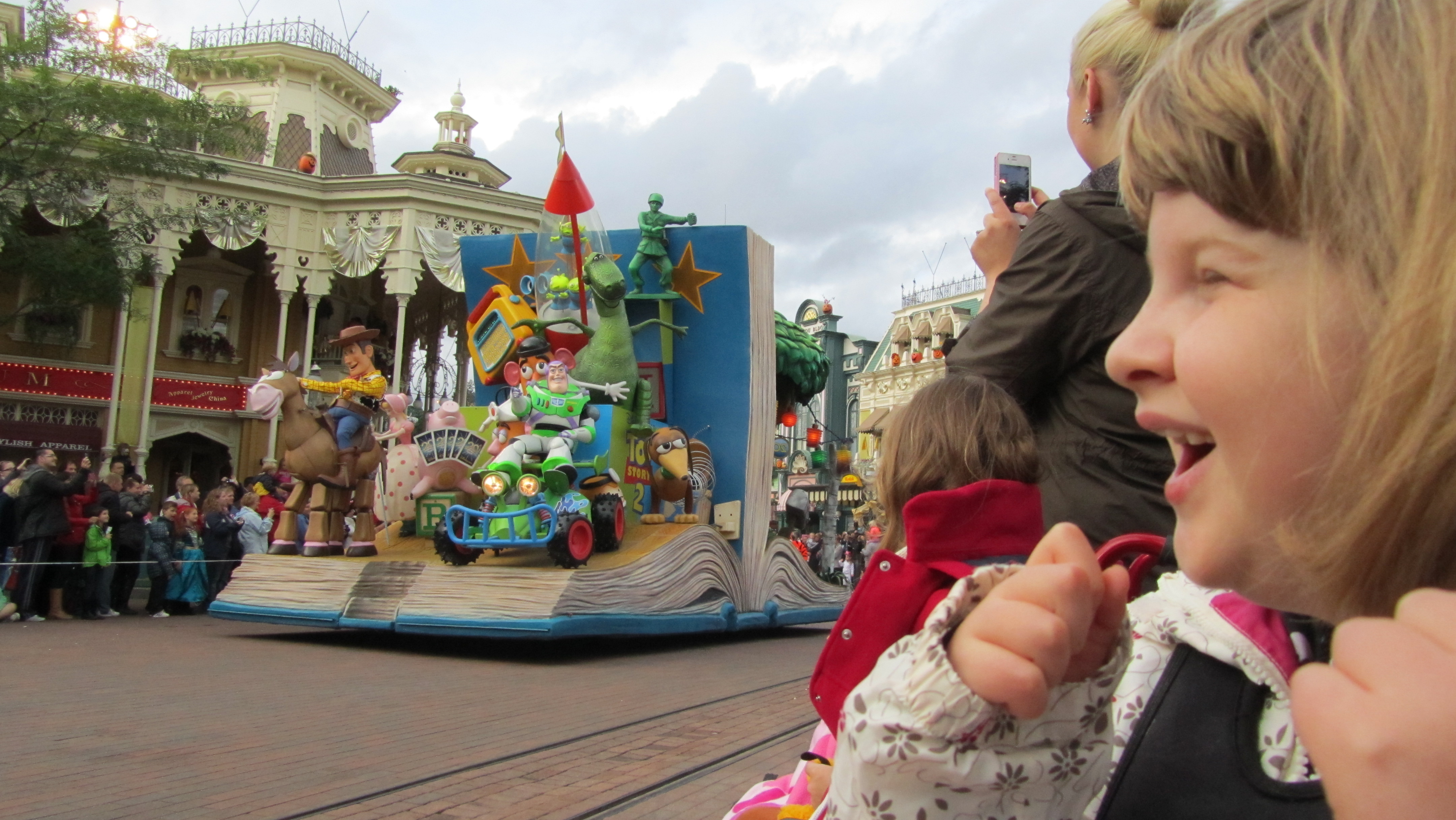 Toy Story parade on a Jumbulance holiday