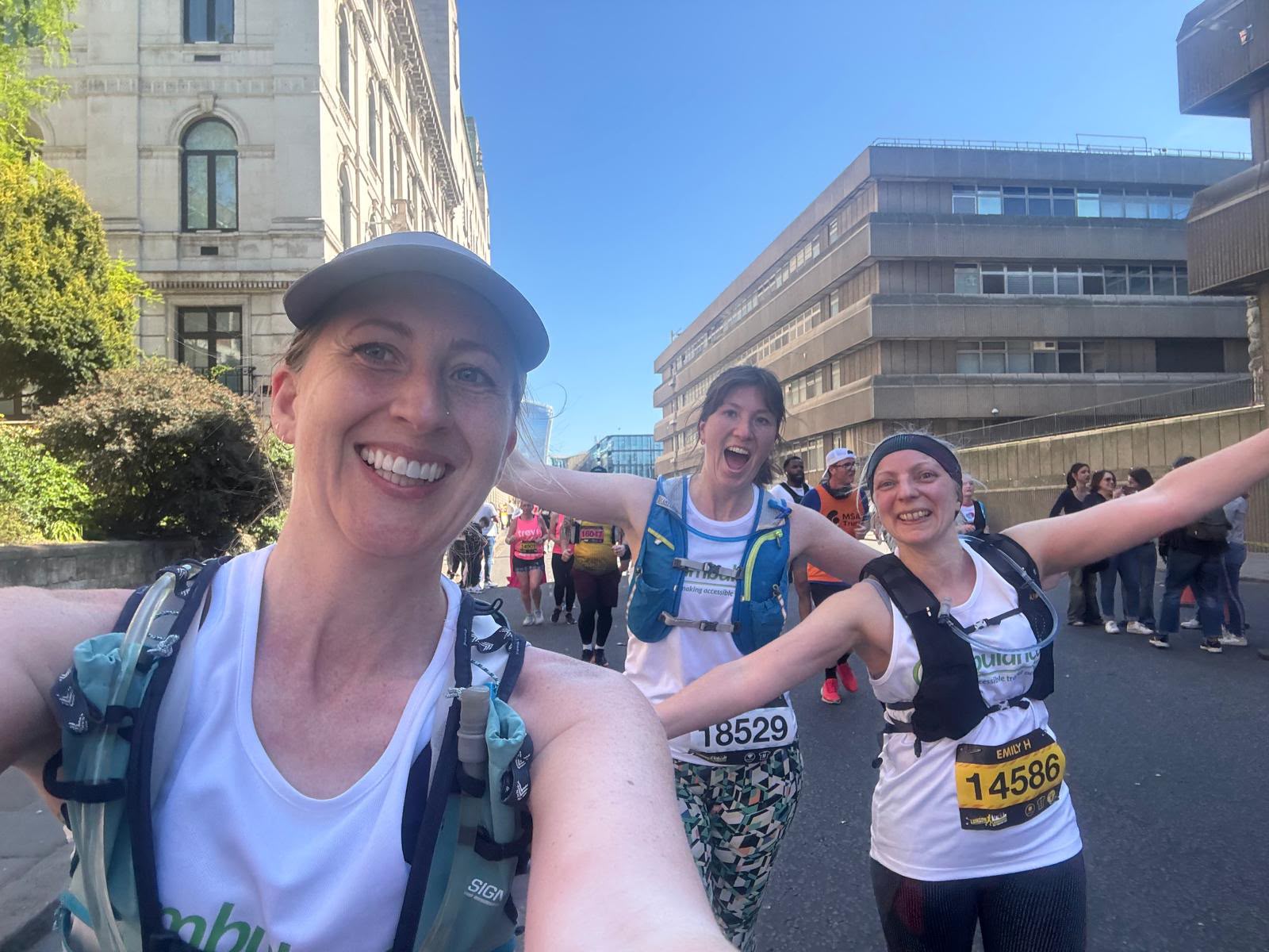 Three Jumbulance runners taking a selfie