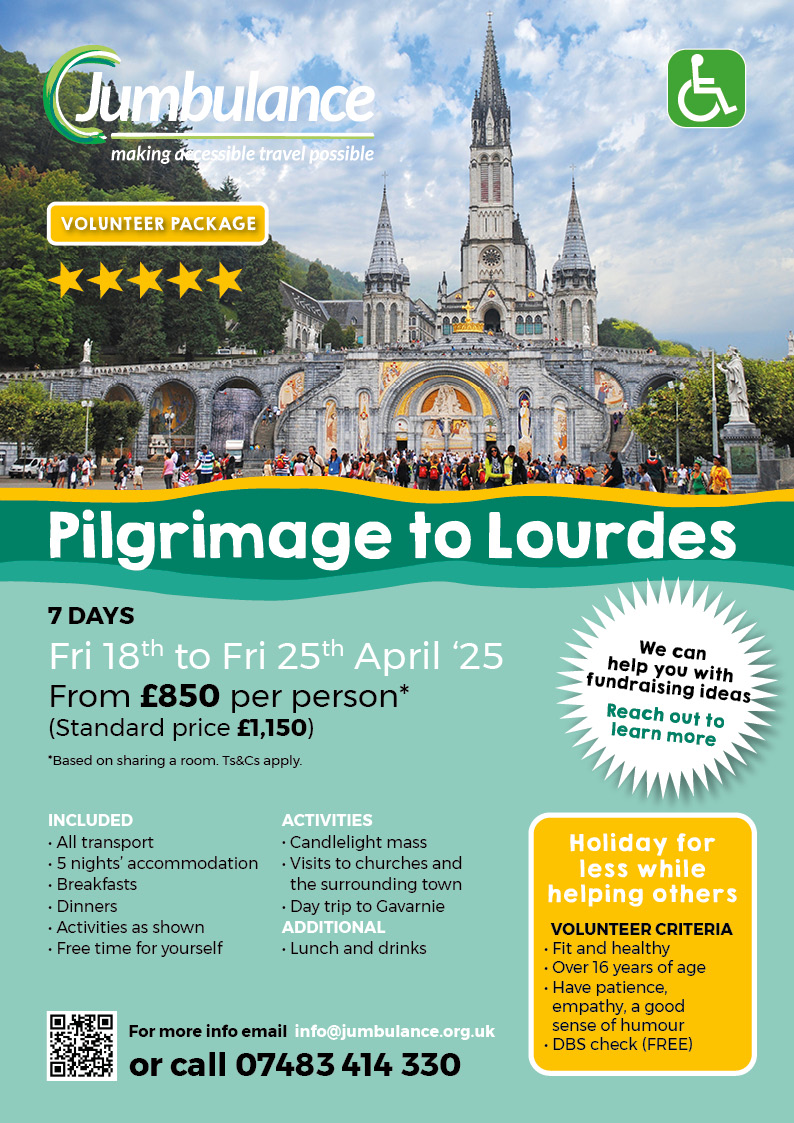 Jumbulance volunteers in action at Lourdes