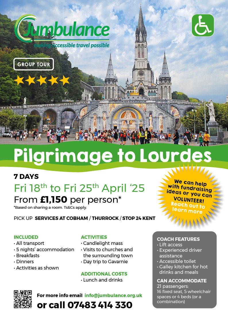Jumbulance Lourdes pilgrimage