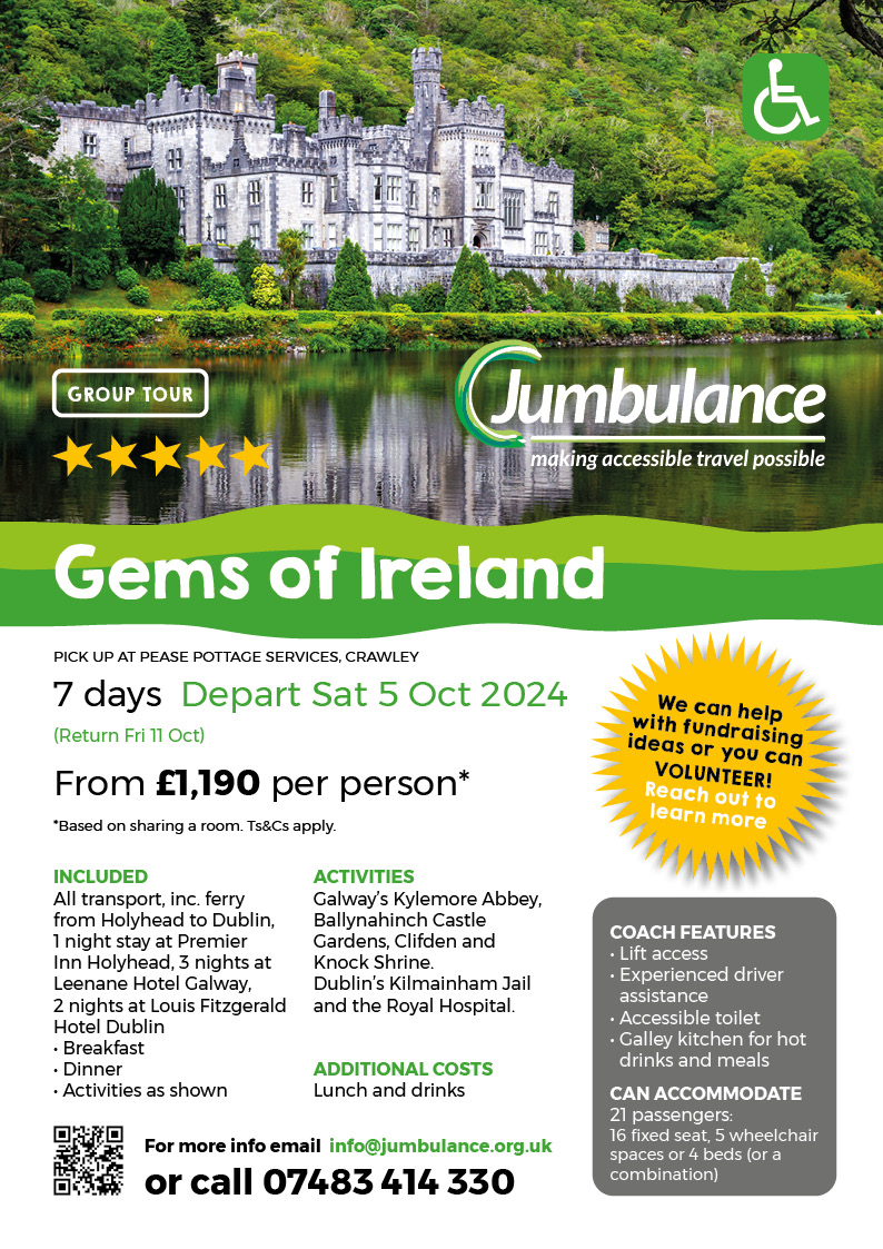 Jumbulance group holiday to Ireland in 2024