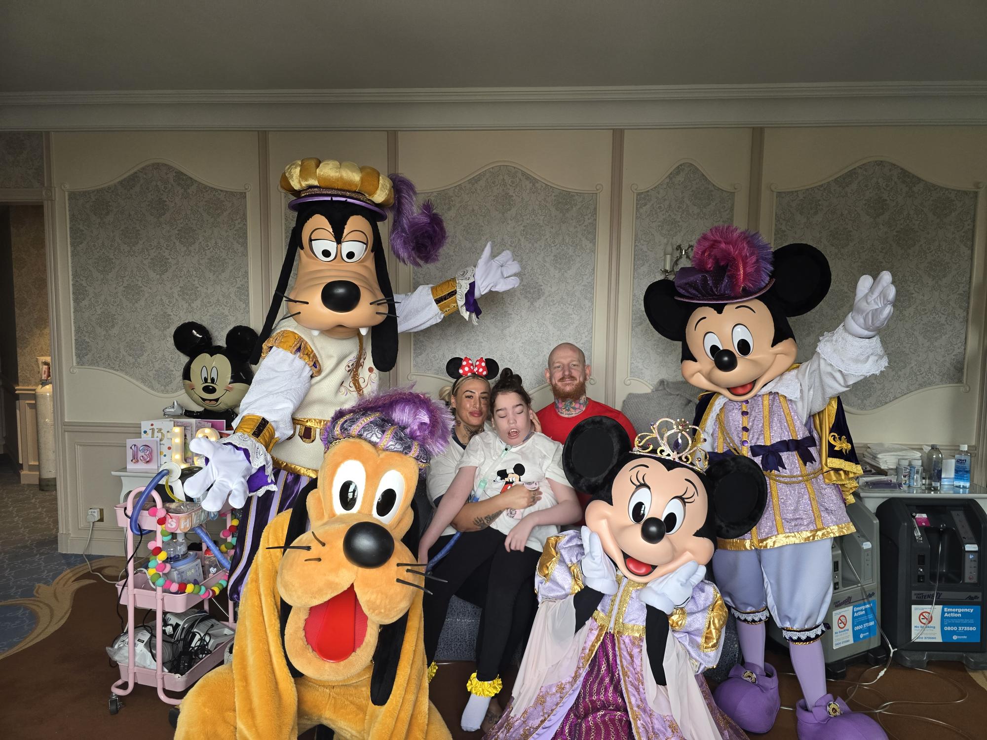 Meeting Mickey and friends at Disneyland Paris