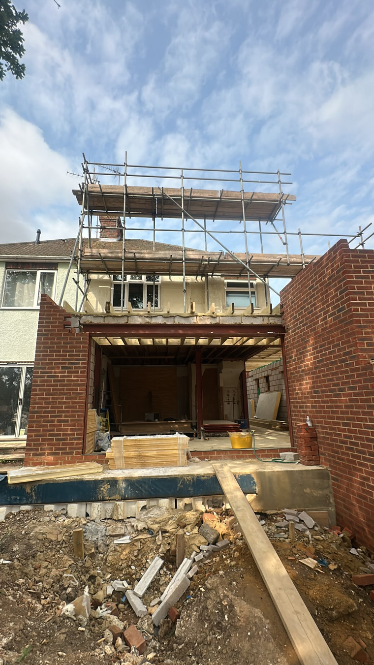 Osbourne Avenue build in progress, Lamont Builds