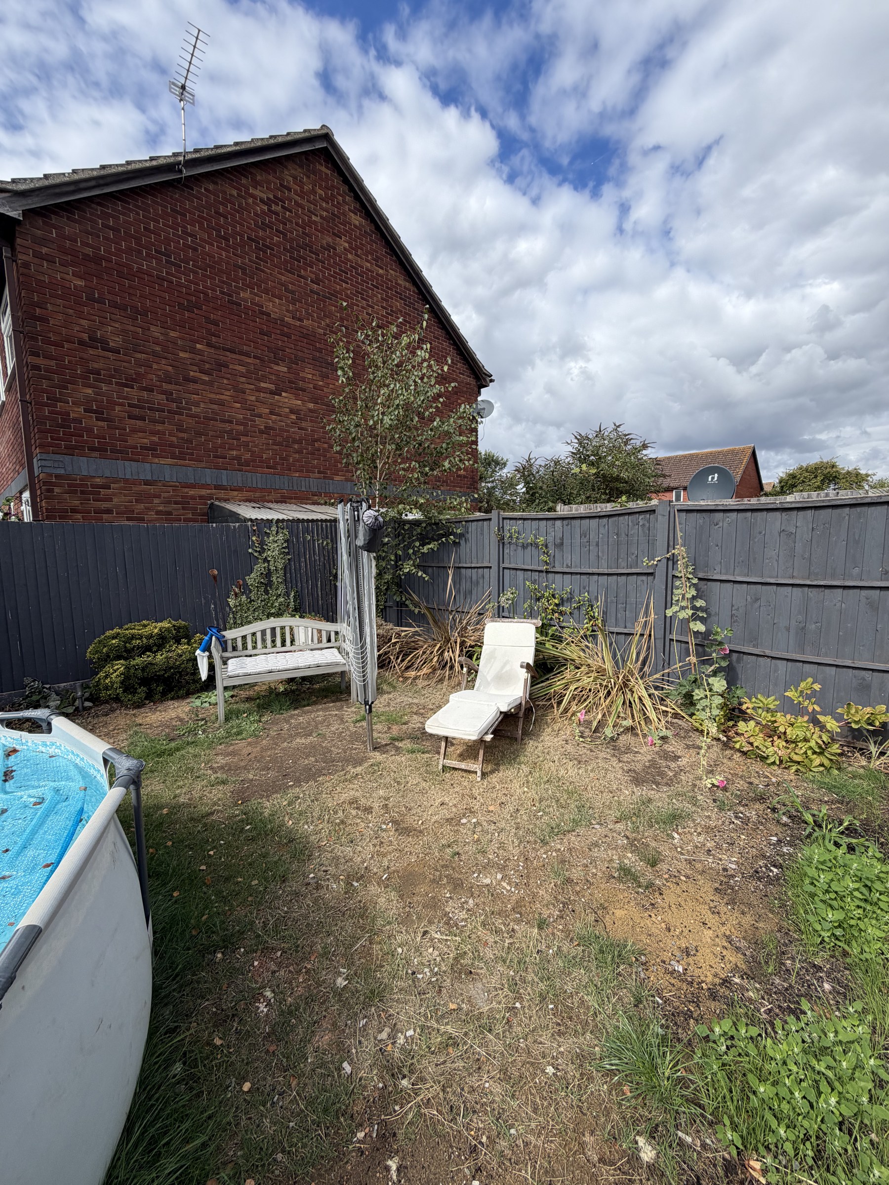 Rear garden at 37 Bishopfox Way, Lamont Builds