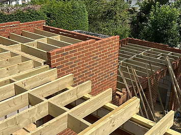 Joisting the new roof