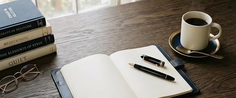 An editorial writing workspace