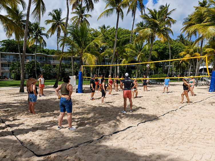 Match de volley en Guadeloupe