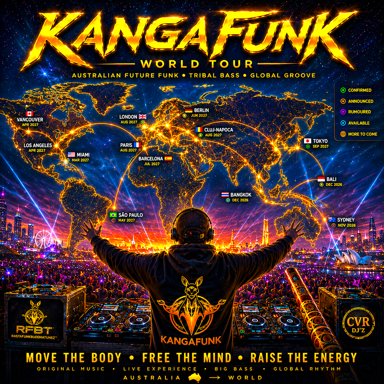 KANGAFUNK WORLD TOUR - Australian Future Funk, Tribal Bass, Global Groove