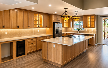 Open-concept kitchen remodel with large island and new cabinetry in Tucson by True2Form