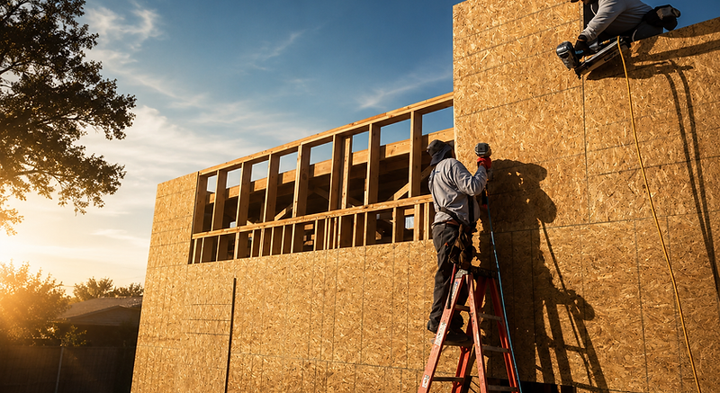 Commercial build-out framing work