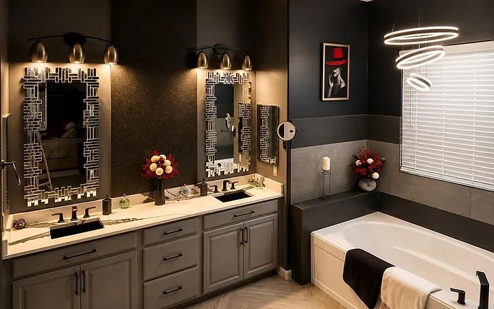 Modern bathroom remodel in Tucson by True2Form