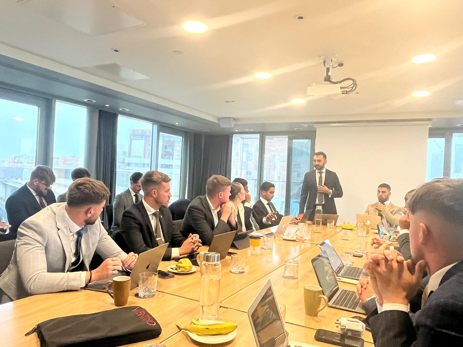 Vantage team in a strategy meeting