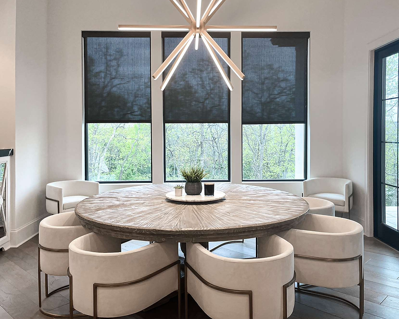 Mr. Shade dining room installation