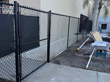 Black Vinyl Coated fence