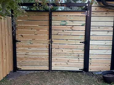 Custom chain link fence