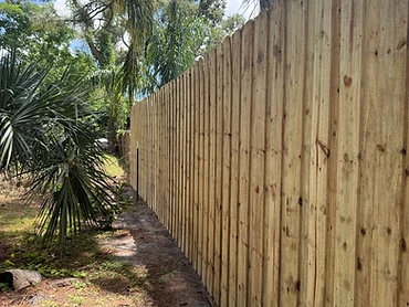 Board on Board chain link fence