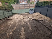 Hard landscaping, Baglan — before