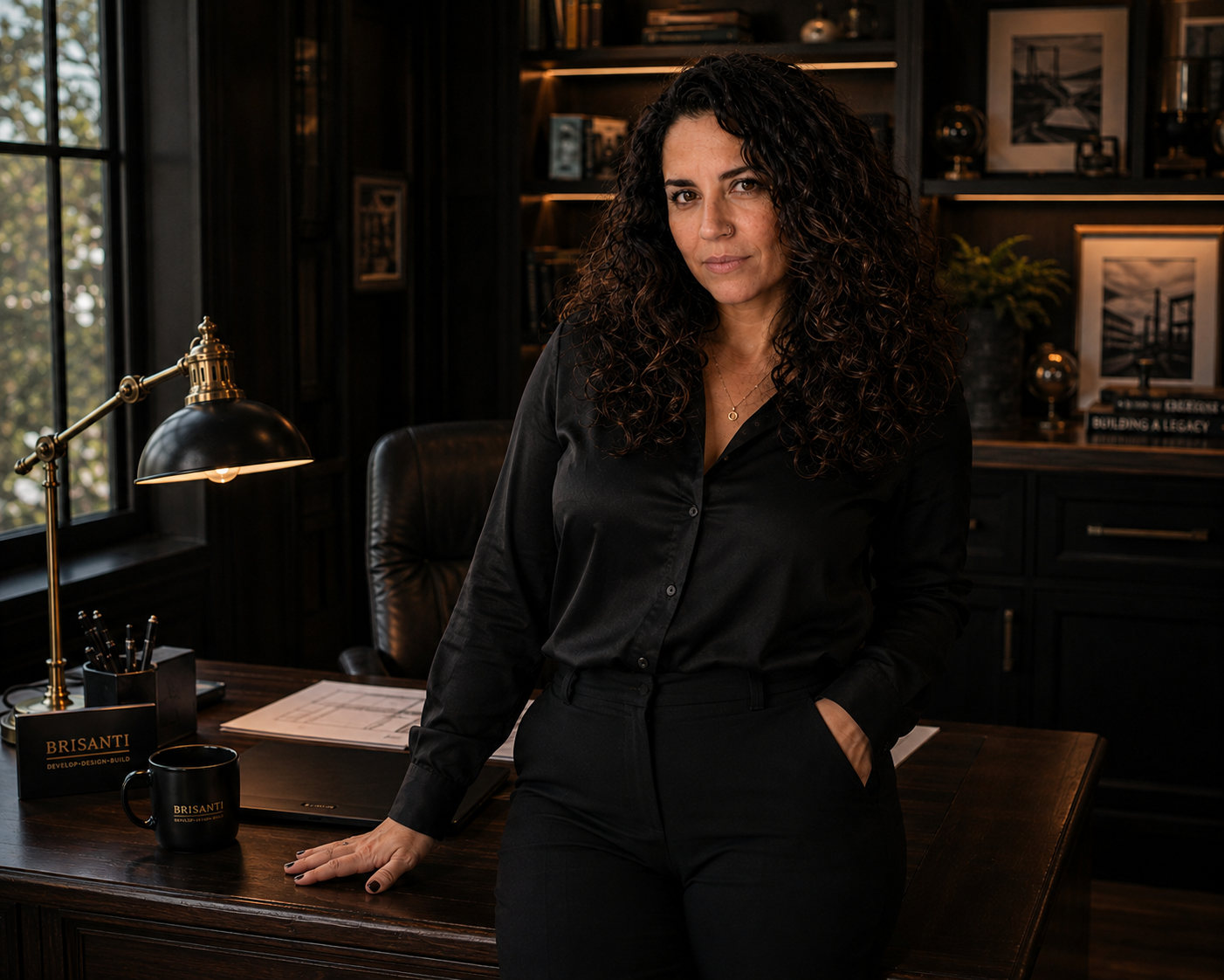 Brianna Santiago, Brisanti founder and creative director, in the studio