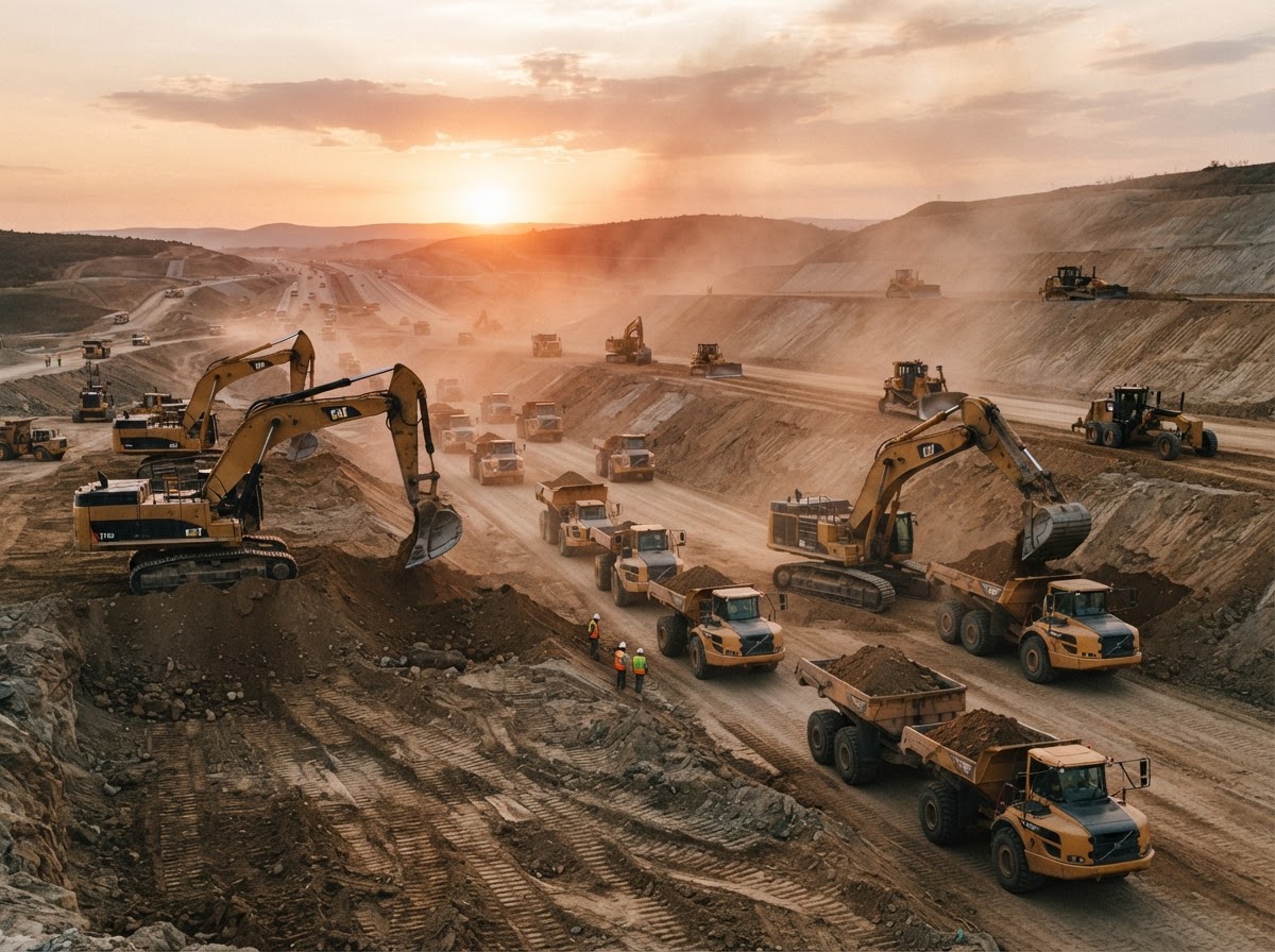 Road construction and earthmoving infrastructure work