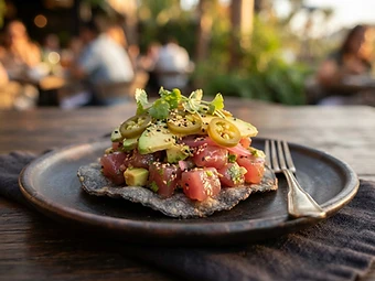 Tuna Tostada