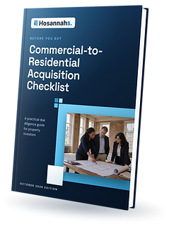 Commercial-to-Residential Acquisition Checklist cover