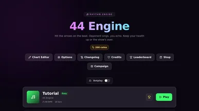 44 times fun than other rhythm games! template preview