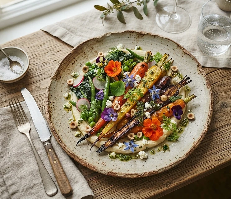 Seasonal Modern British dish