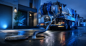 Dégorgement au camion hydrocureur