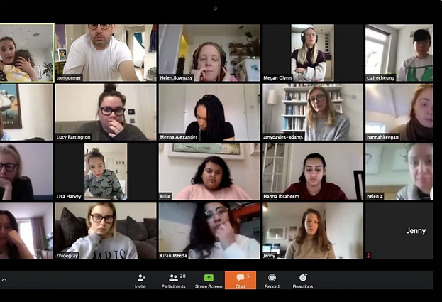 Pastores hablando en vivo por Zoom