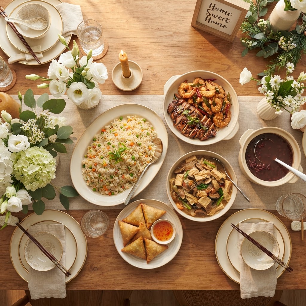Housewarming catering spread