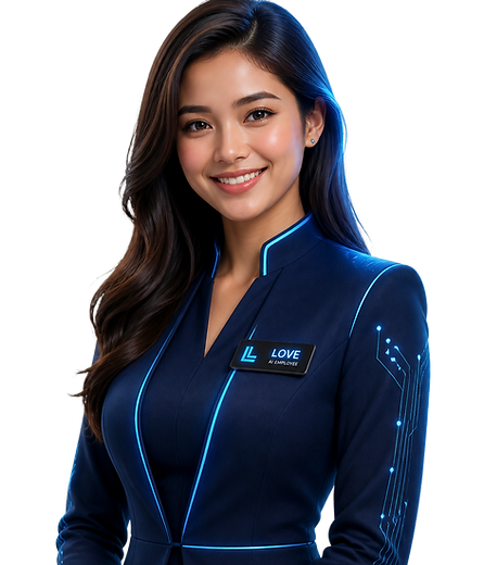 Love, the MyAiEmployee AI Employee, shown as a friendly digital assistant