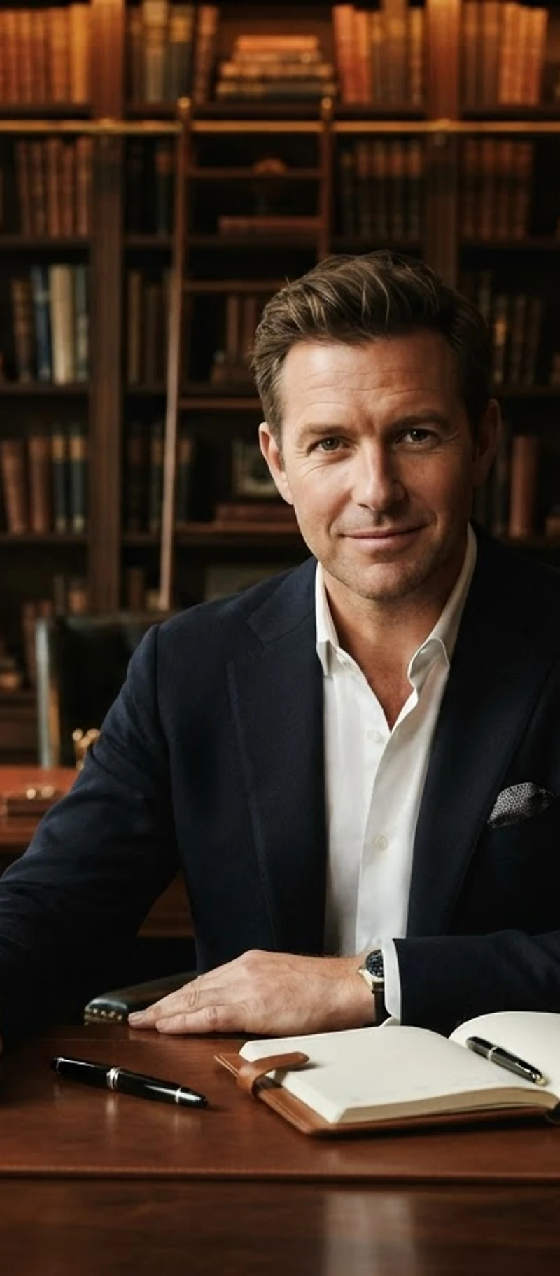 Private library background