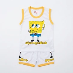 Kids Character Print Sando & Shorts Set (Dido's Brand)