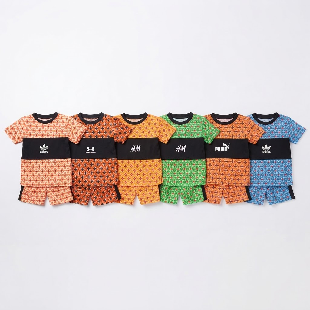 Kids Terno Matching Set with Geometric Prints - Assorted Brands