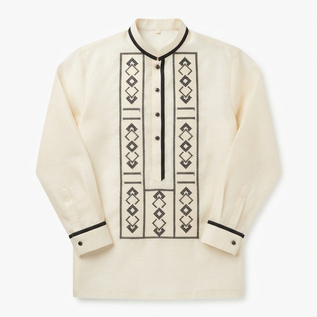 Wholesale Traditional Jusi Linen Barong Tagalog with Embroidery