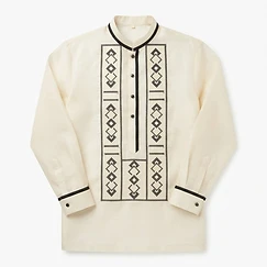 Wholesale Traditional Jusi Linen Barong Tagalog with Embroidery