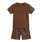 Children's 3-Piece Layered Set with Puma Logo and NY Shorts
