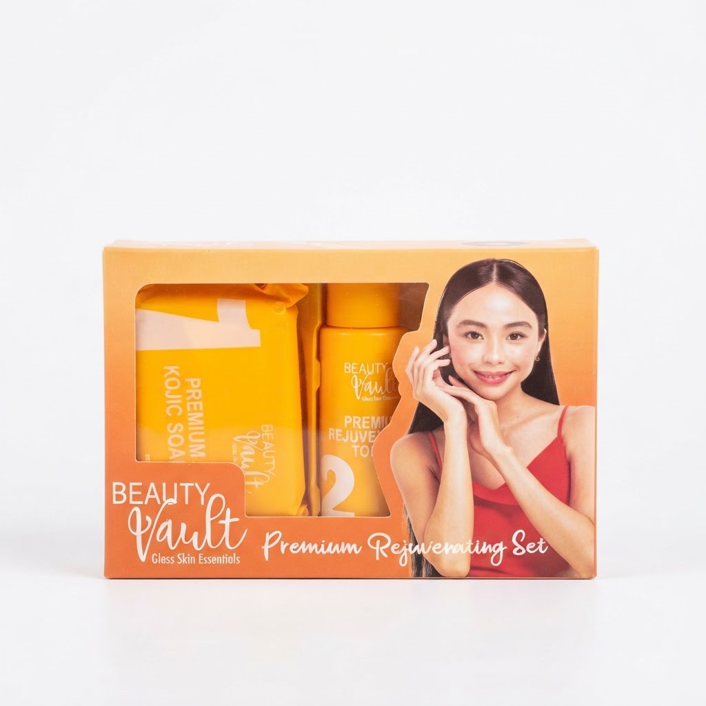Beauty Vault Premium Rejuvenating Set - Kojic Soap and Toner