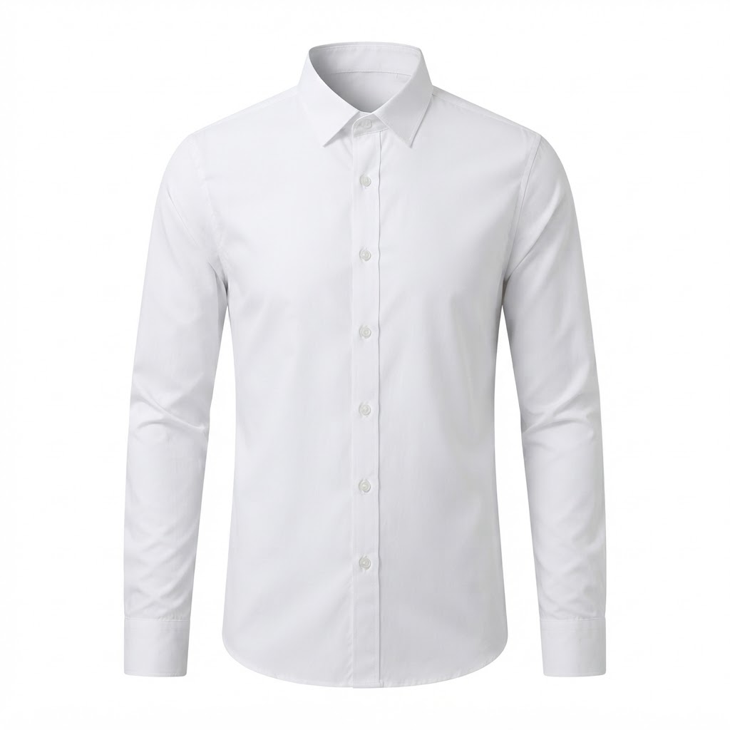 Wholesale Men's Slim Fit Long Sleeve Cotton Blend Dress Shirts